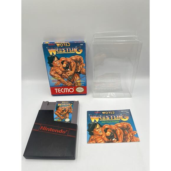 Nintendo NES Game Tecmo World Wrestling CIB Complete In Box - Picture 7 of 16
